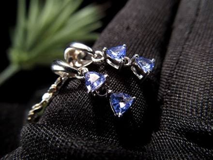 タンザナイト ペンダント ブルーゾイサイト Silver925 アクセサリー