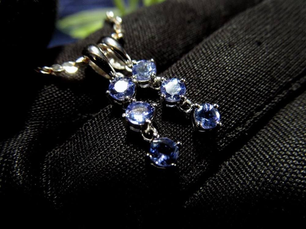 タンザナイト ペンダント ブルーゾイサイト Silver925 アクセサリー