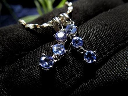 タンザナイト ペンダント ブルーゾイサイト Silver925 アクセサリー