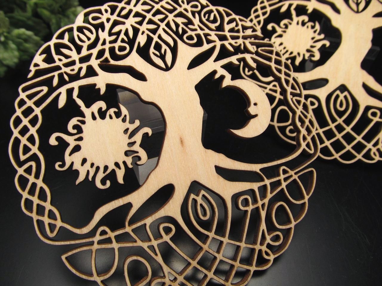 ◇デザインウッドコースター◇お洒落でかわいい◇温もりを感じさせる