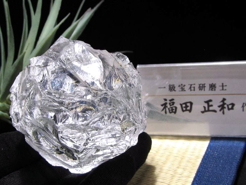 かっこみ水晶 水晶 置物 一級宝石研磨士 クリスタル