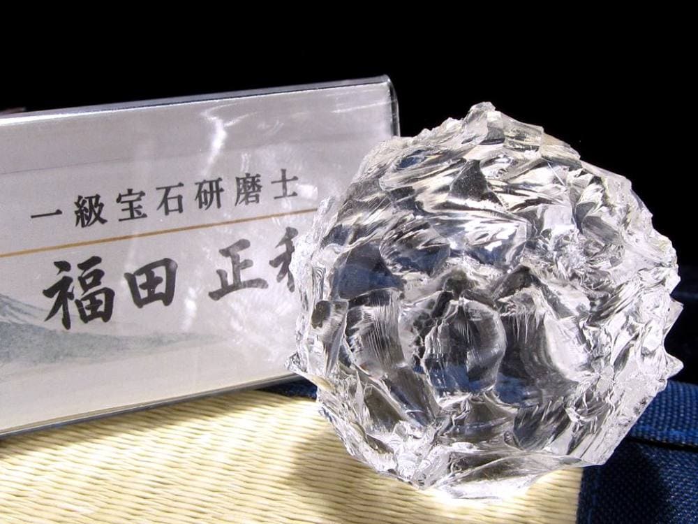 かっこみ水晶 水晶 置物 一級宝石研磨士 クリスタル