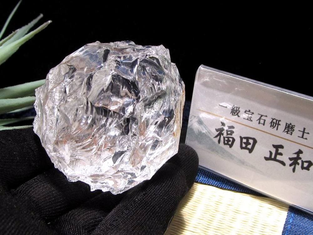 かっこみ水晶 水晶 置物 一級宝石研磨士 クリスタル