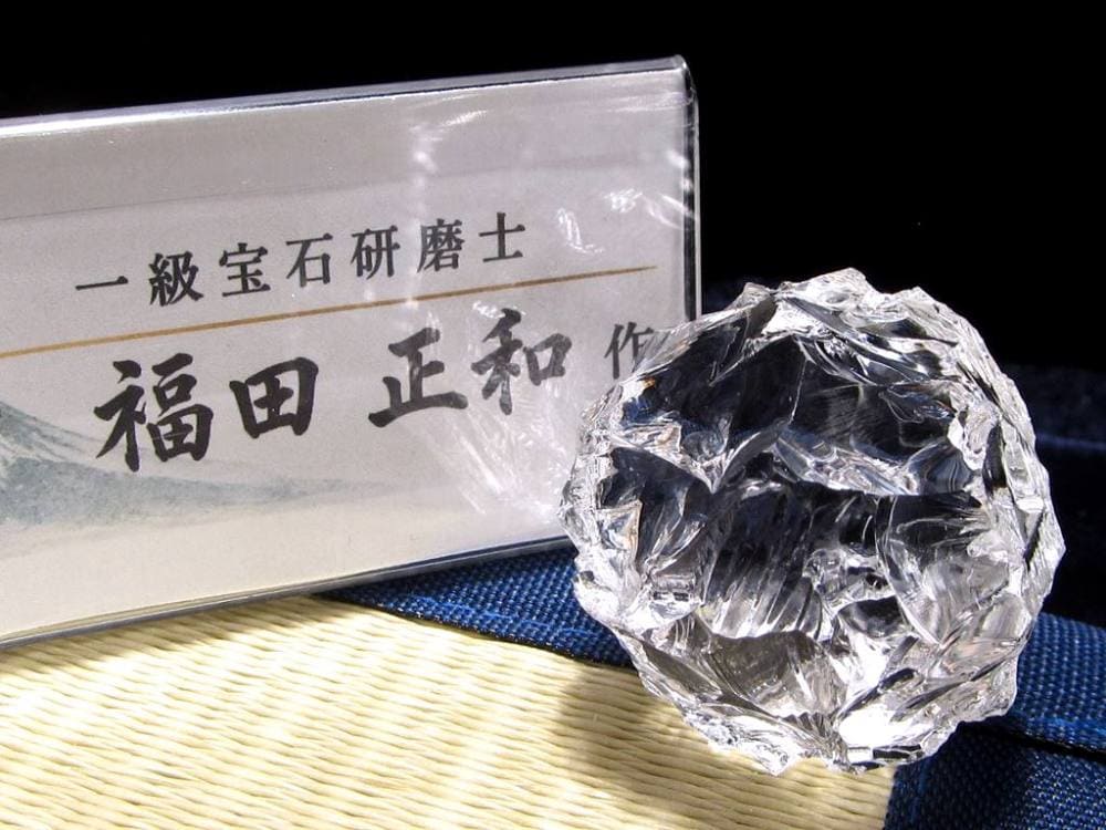 かっこみ水晶 水晶 置物 一級宝石研磨士 クリスタル