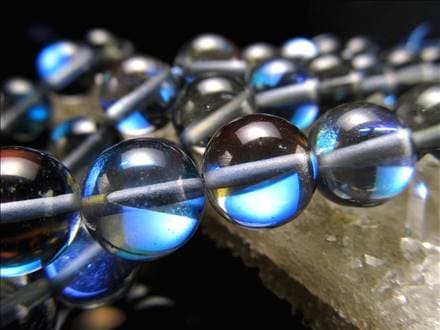 レインボーグラスオーラ,ルナフラッシュ,ビーズ連,虹色,人工石