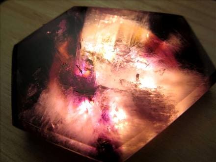 ブラックアメジスト トラピッチェアメジスト 原石 2月の誕生石 スライスプレート