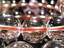 ゴールドルチル入り水晶ブレスレット
